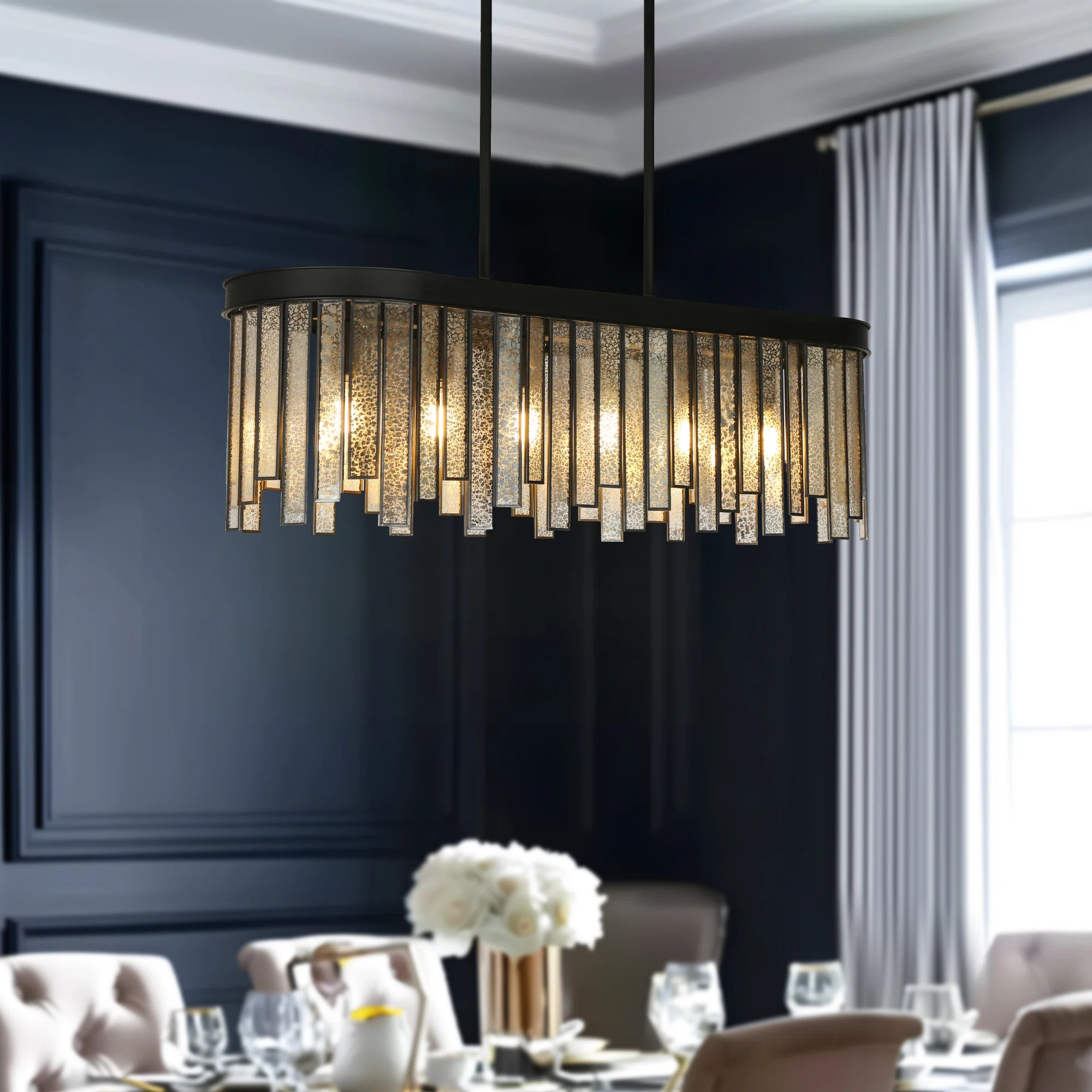 Willa Arlo™ Interiors Shoshoni 6 - Light 28"W Linear Kitchen Island Pendant | Wayfair | Wayfair North America