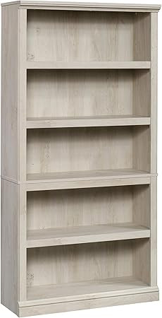 Sauder Select Collection 5-Shelf Bookcase, Chalked Chestnut finish | Amazon (US)