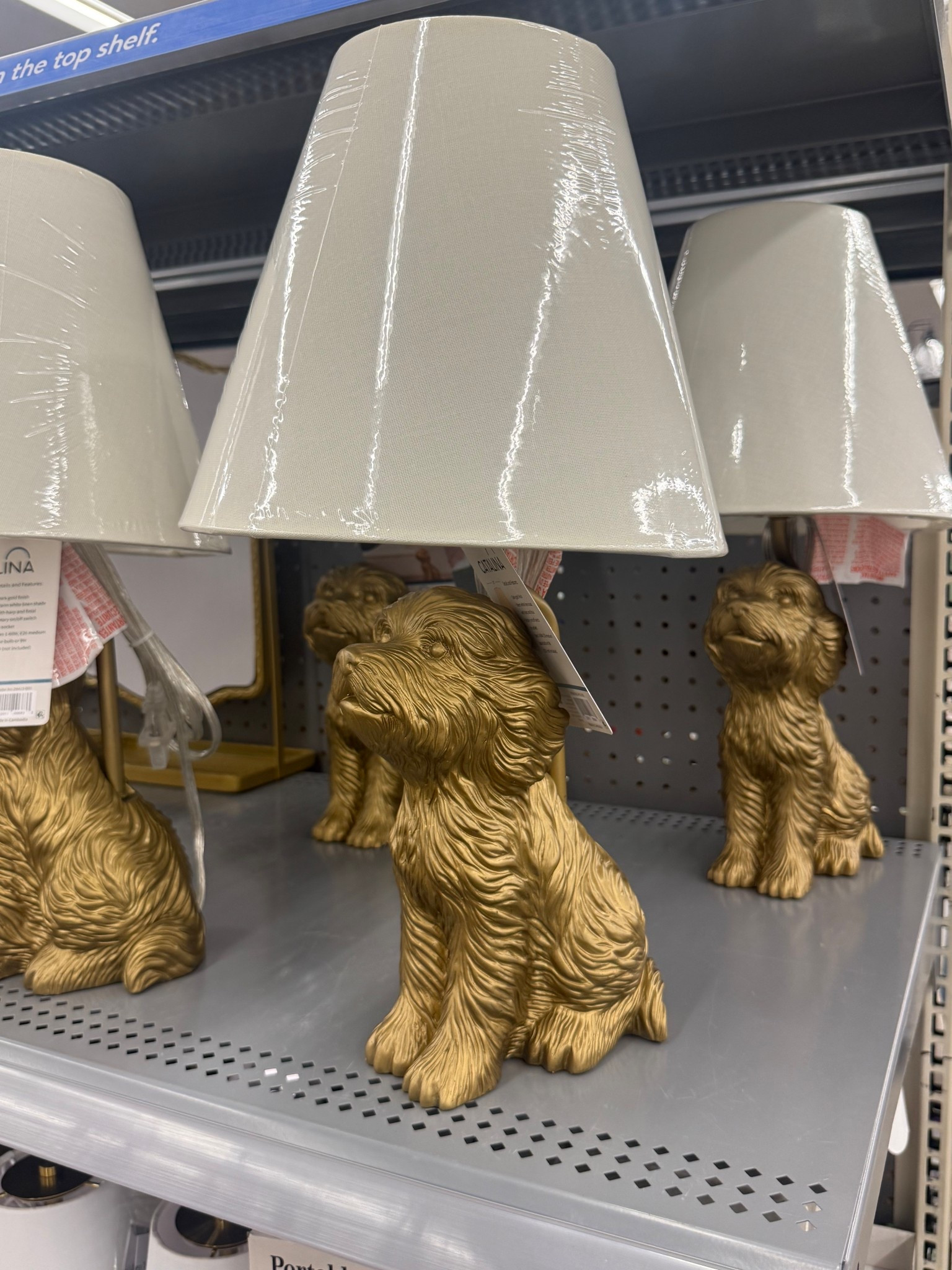 Golden Doodle gold lamp from Walmart 

#LTKHome