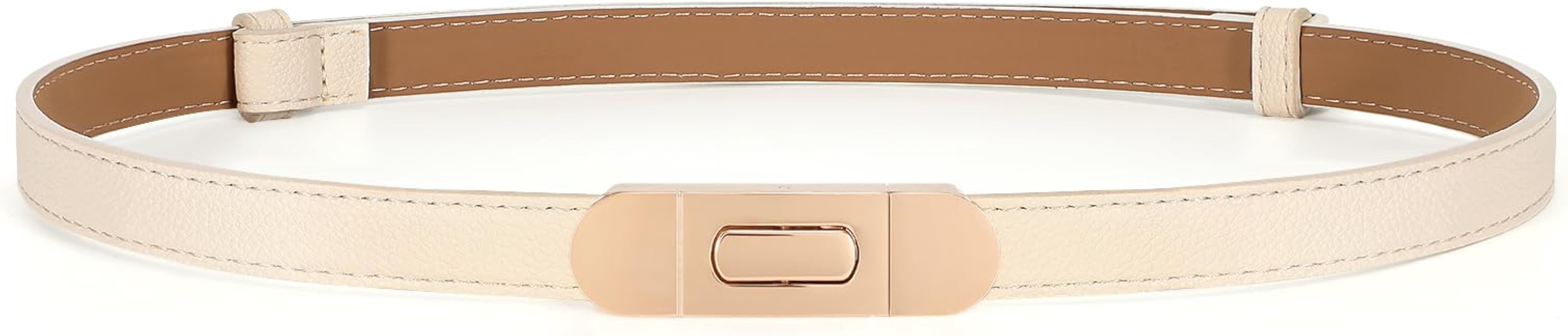 SANSTHS Skinny Women Belt Thin Women Belt for Dresses Coats Jeans Adjustable Belts for Women with... | Amazon (US)