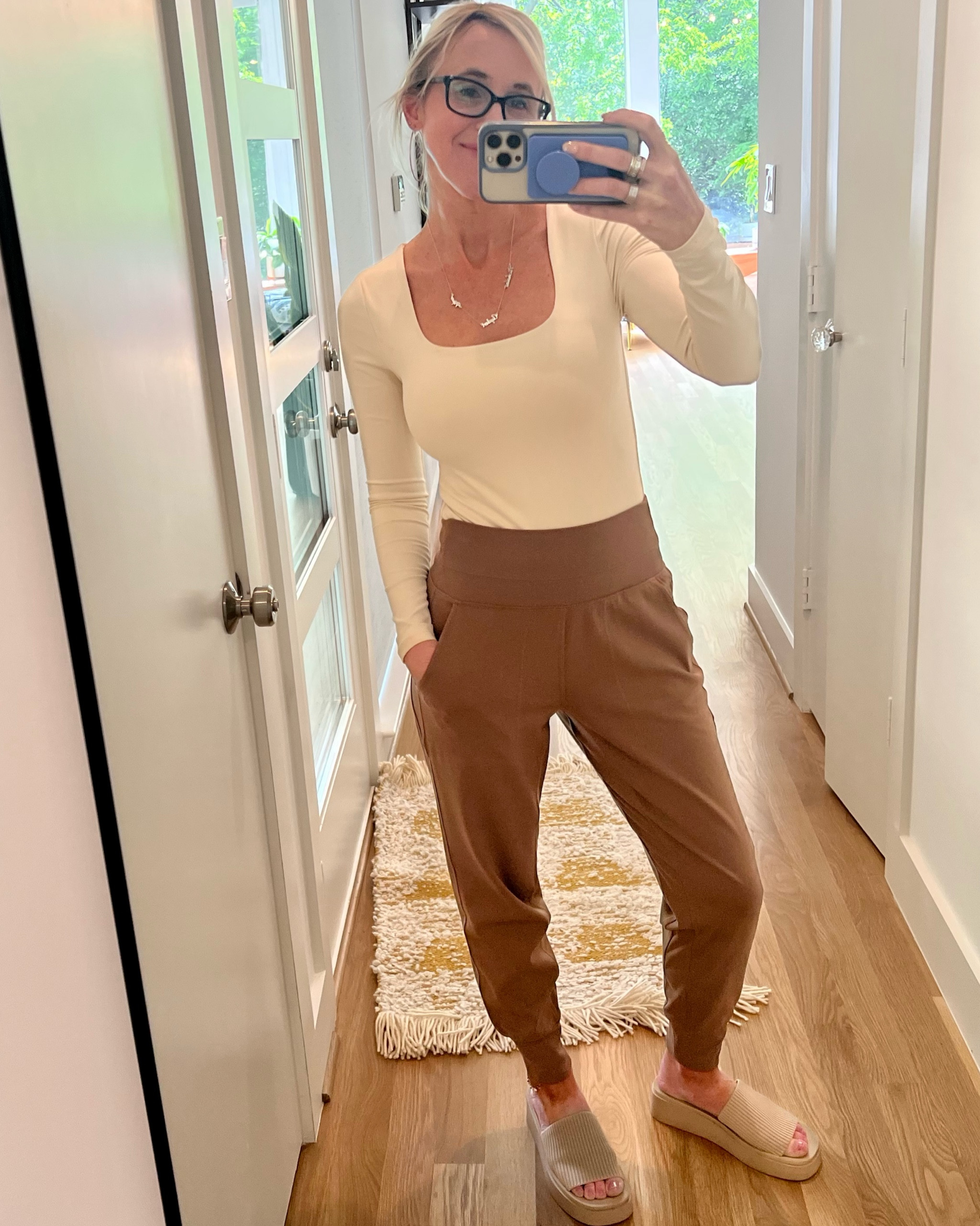 I love this outfit and the neutral tones! I feel put together but still oh so cozy. 😍 

#LTKunder100 #LTKfit #LTKFind