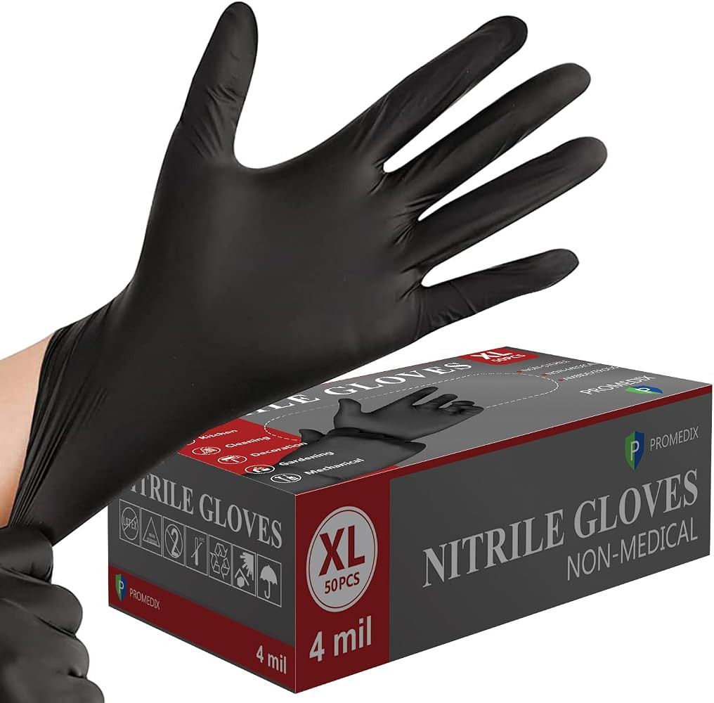 PROMEDIX P Nitrile Disposable Gloves,4mil Gloves Disposable Latex Free,Powder Free for Cooking,Ho... | Amazon (US)