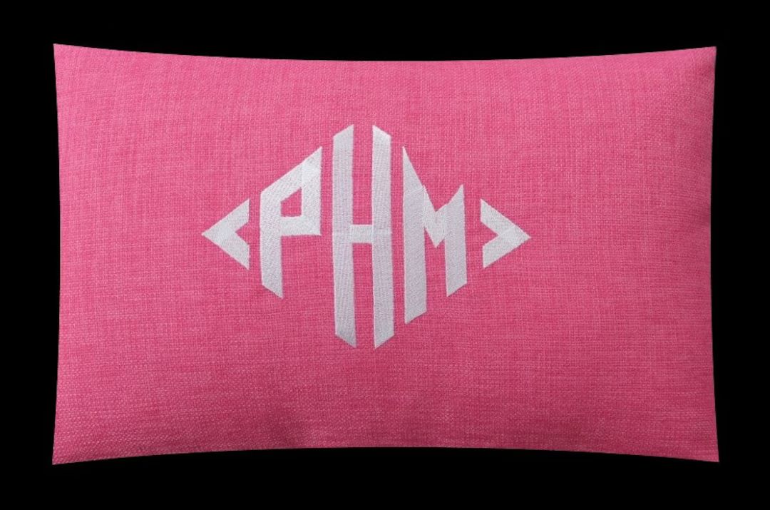 Monogrammed Indoor Outdoor Pillow Cover Initials | Letters | Lumbar Pillow | Custom Pillow | Porc... | Etsy (US)