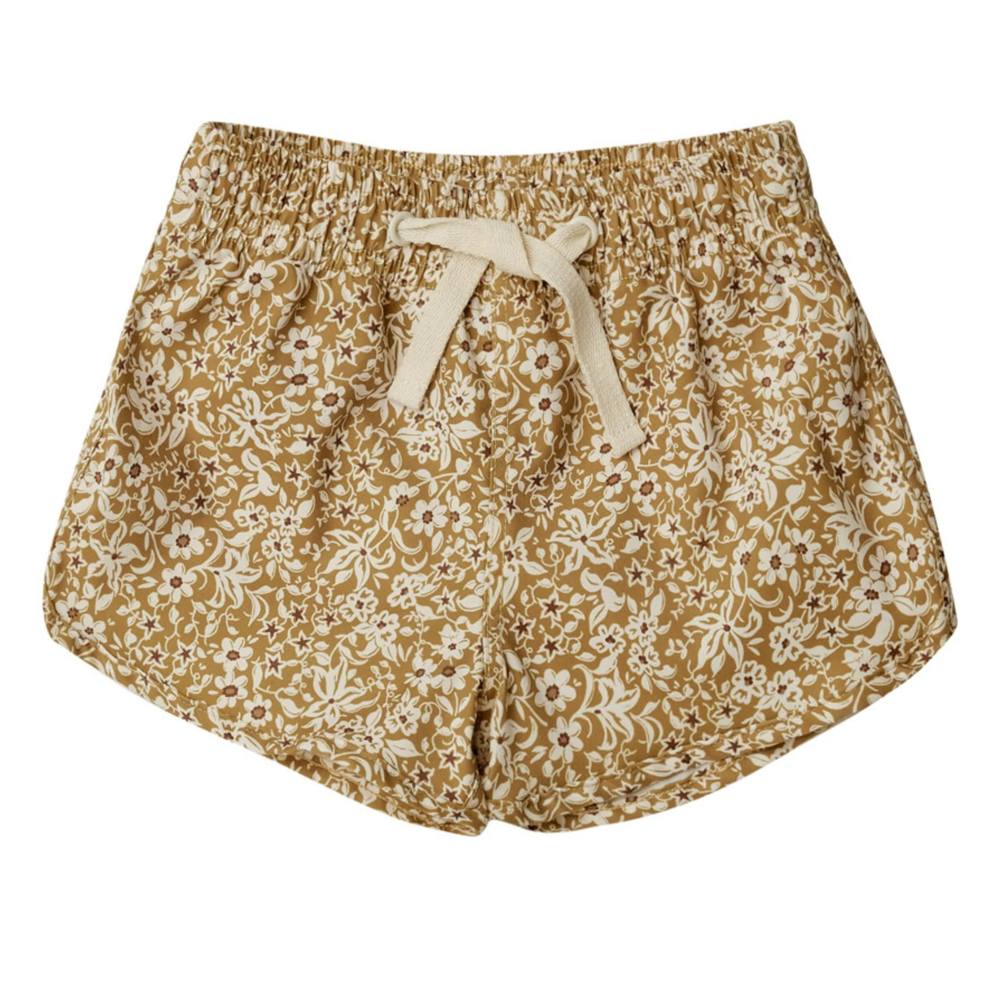 Rylee & Cru Swim Trunk, Golden Ditsy | SpearmintLOVE