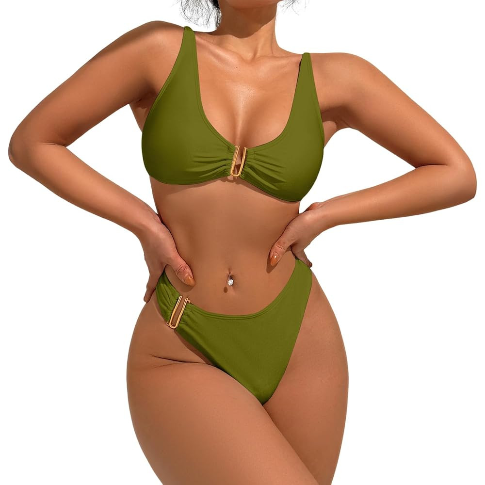 Bikini Sets for Women Sexy Two Piece Bathing Suit Triangle Women's Swimsuits | Amazon (US)