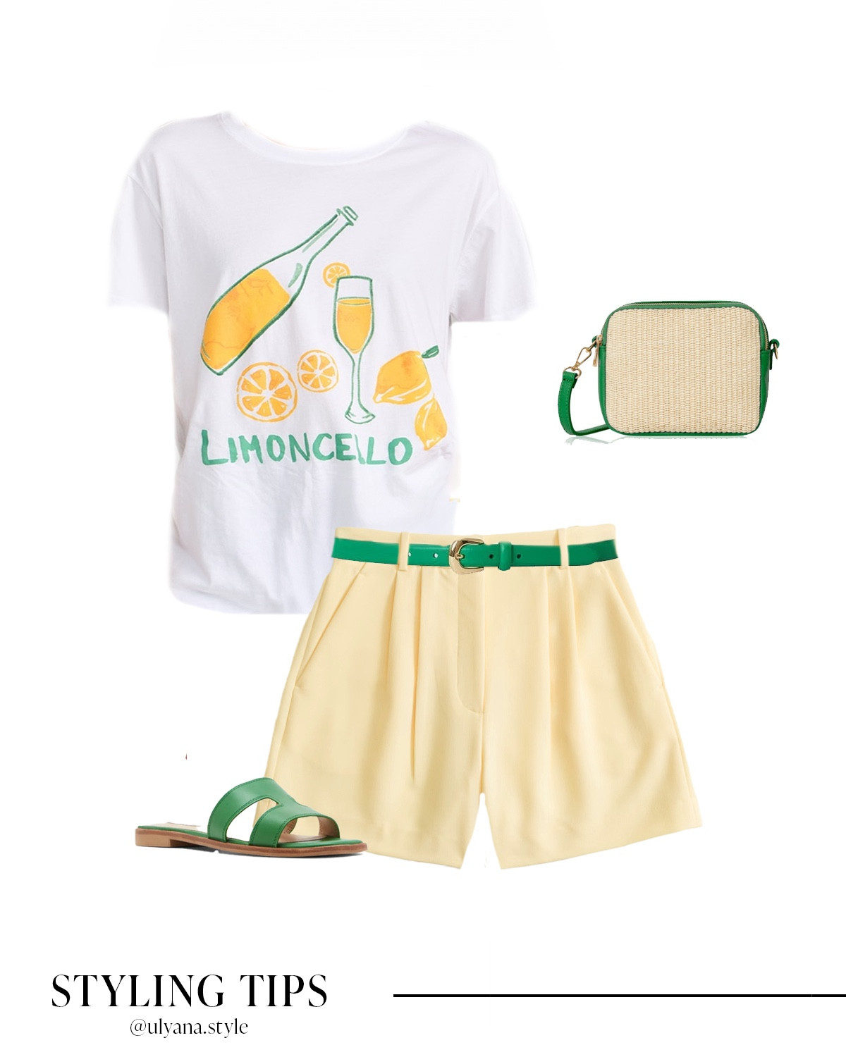 Pair a graphic tee with tailored shorts and sandals for an easy everyday look. Add a mini leather belt and a woven strap bag to elevate your casual summer outfit. Or pair a lemon midi dress with metallic sandals, and hoop earrings for a dressy European summer outfit. 
.
.
.
.
.
.
#LTKSummerSales #LTKxNSale #LTKSeasonal #LTKU #LTKSaleAlert #LTKParties #LTKWorkwear #LTKTravel #LTKShoeCrush #LTKItBag #LTKBacktoSchool

Summer outfits | summer dress | summer tops | summer sandals | casual tops | cute tops | shorts outfits | high waisted shorts | high rise shorts | linen shorts outfit | summer shorts outfit | tailored shorts outfit | yellow shorts | sandals for Europe | comfy sandals | green sandals | date night outfit | date night dress | dinner dress | dresses vacation | summer dress midi | white dress midi | dressy outfits | Europe outfits | Italy outfits | heeled sandals | gold sandals | summer bags | 

#LTKFindsUnder100 #LTKFindsUnder50 #LTKStyleTip