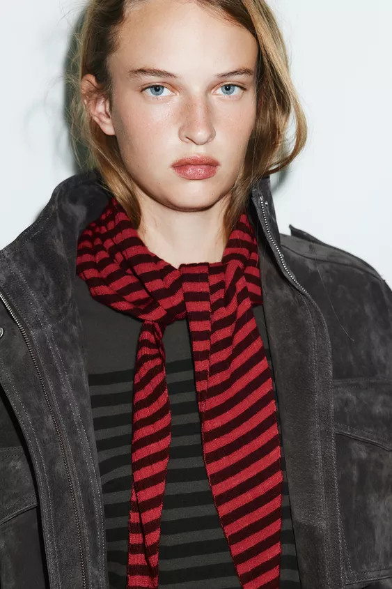 STRIPED KNIT BANDANA | Zara US