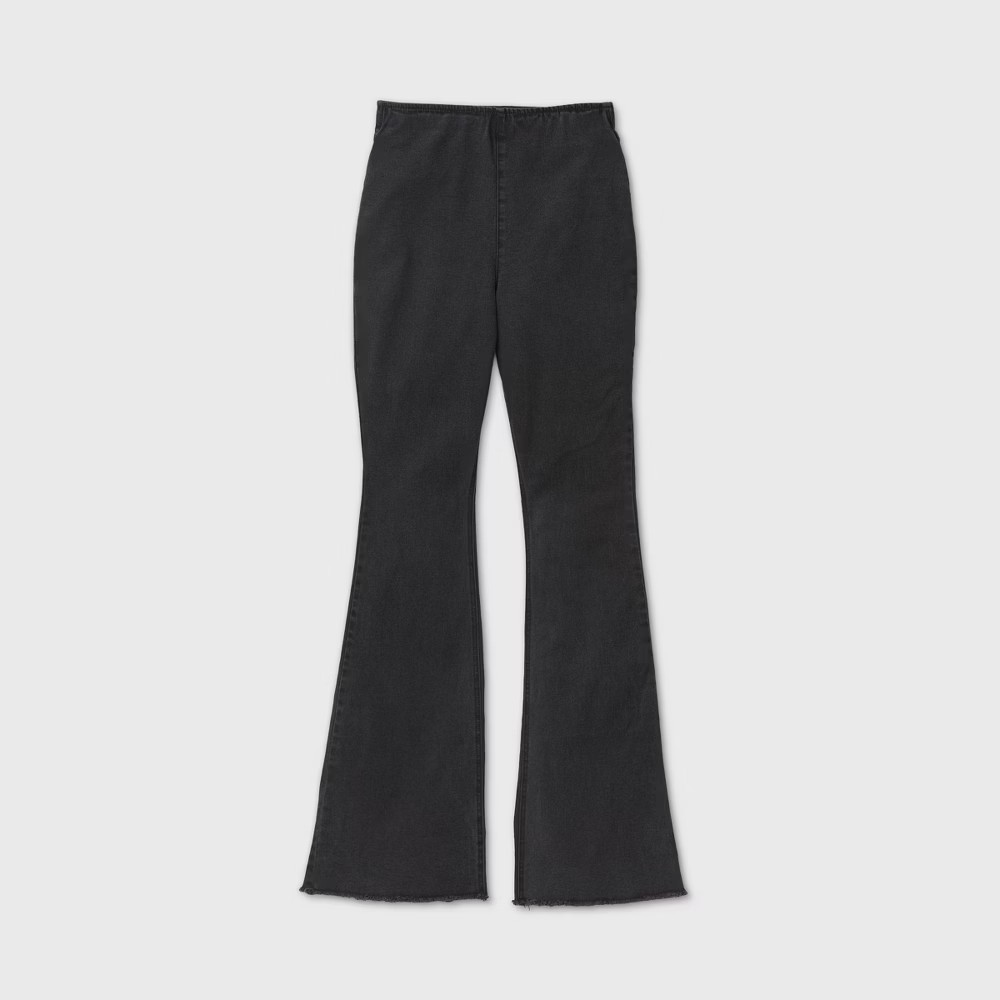 Women's Mid-Rise Flare Jeans - Knox Rose Black XL | Target