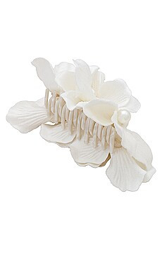 Lele Sadoughi Magnolia Claw Clip in Ivory from Revolve.com | Revolve Clothing (Global)
