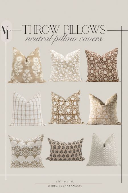 Neutral curated pillow covers from Etsy! I have some of these in my home and absolutely love mixing patterns and designs! 

I use my favorite pillow inserts from Amazon and size up in the insert for a fluffy full look!

Amazon home, Etsy, Etsy pillow covers, throw pillows, pillow, living room, bedroom, 

#LTKsalealert #LTKhome #LTKSeasonal
