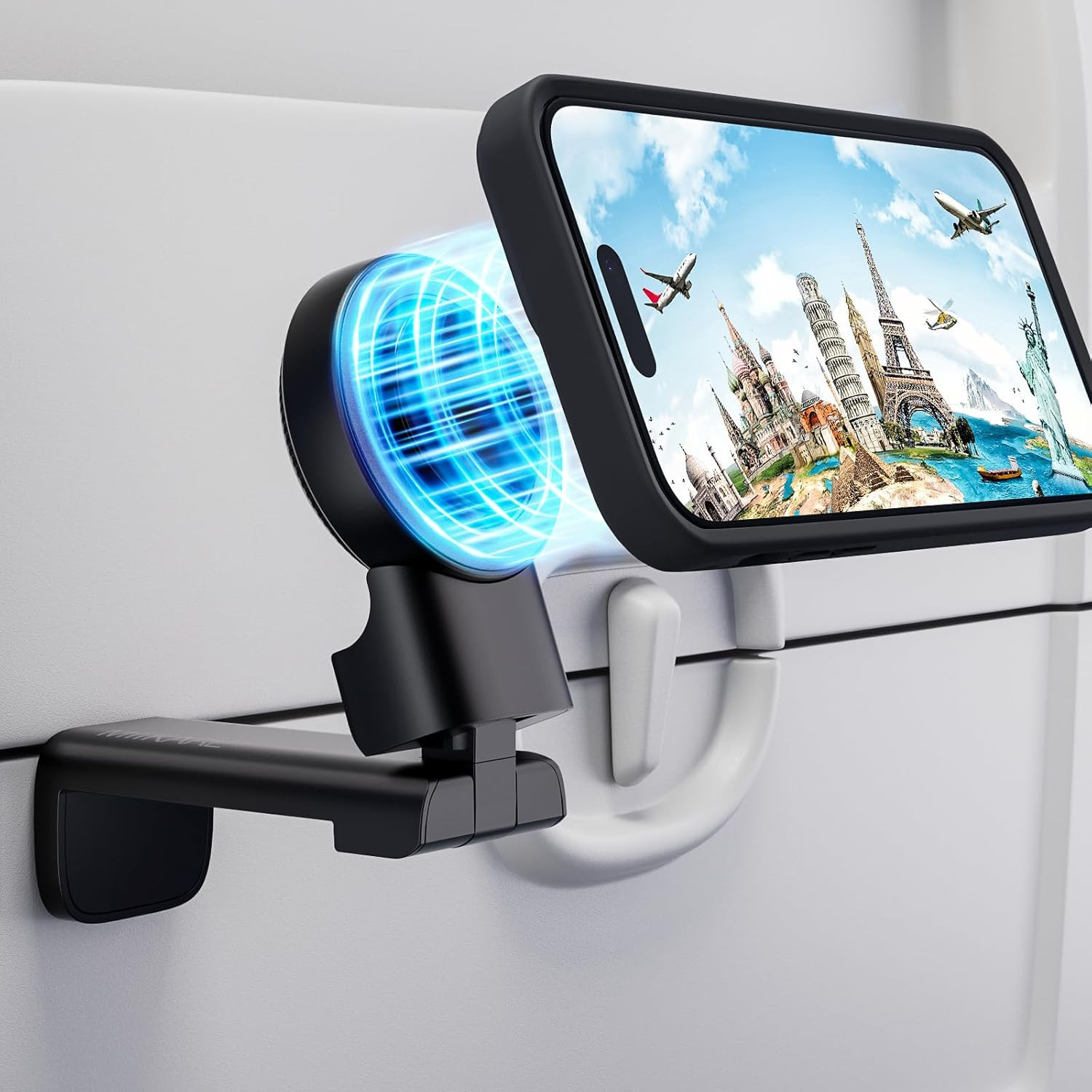 MiiKARE Airplane Travel Essentials Phone Holder for Magsafe, Universal Handsfree Phone Mount for ... | Amazon (US)