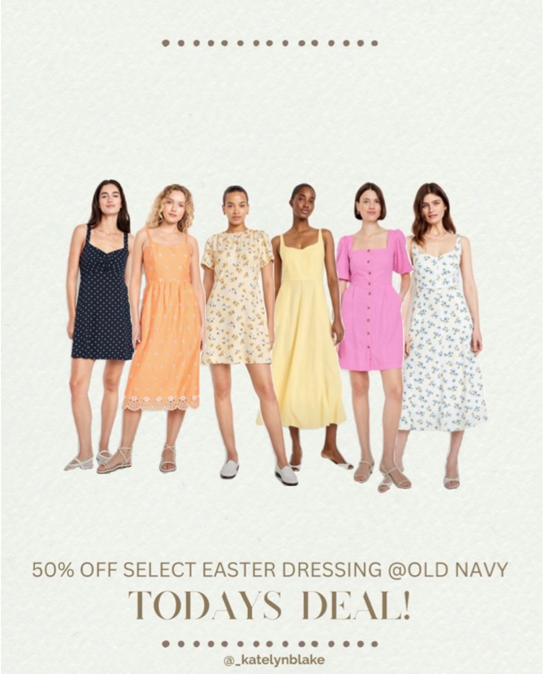 TODAY ONLY: 50% OFF EASTER DRESSINGS @ OLD NAVY!  

mini dress, crepe, mid dress, linen, puff sleeve, floral,

#LTKSaleAlert #LTKWedding #LTKSeasonal