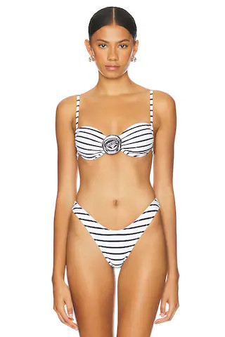 LIONESS Lucky Top in Porcelain Stripe from Revolve.com | Revolve Clothing (Global)