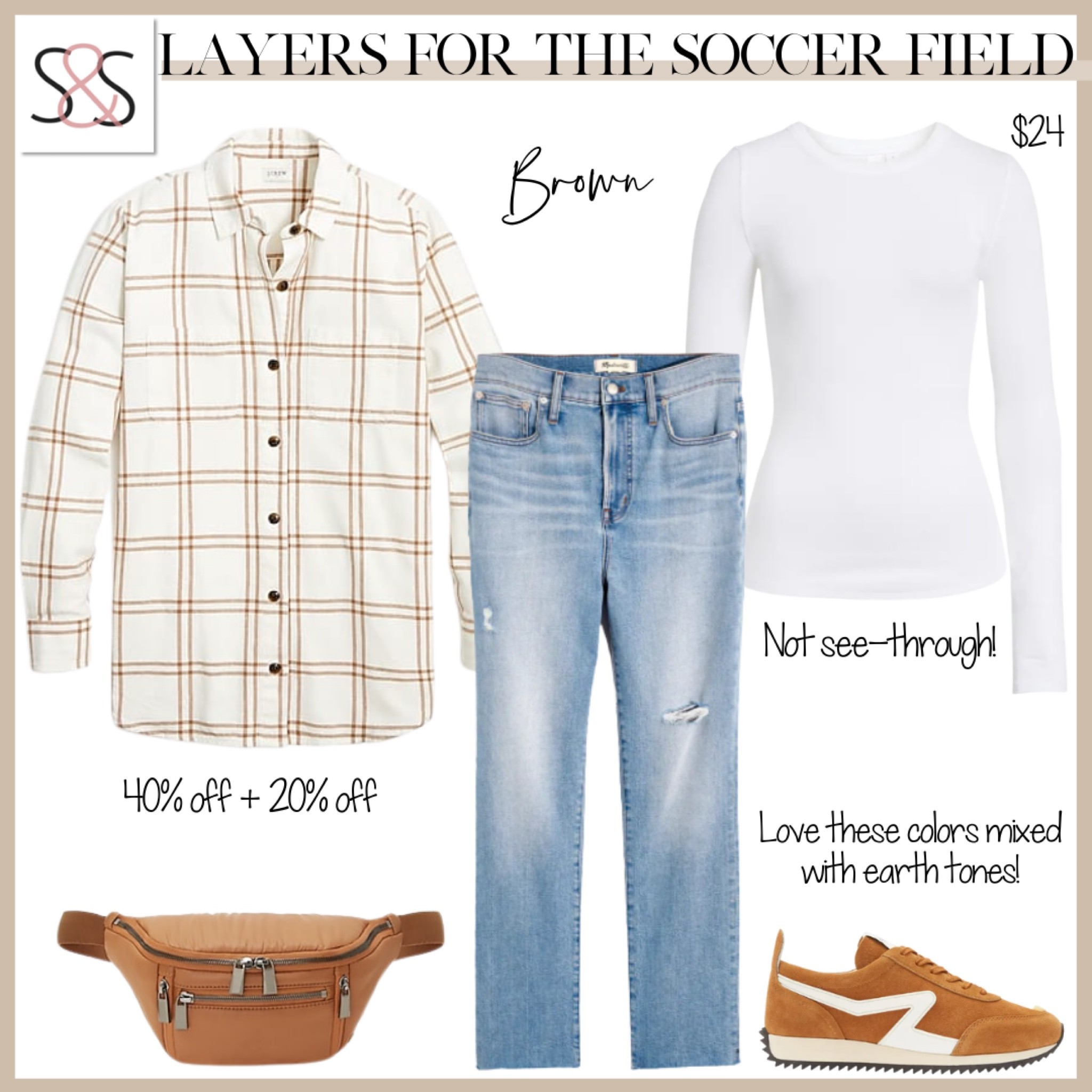 Plaid top with belt bag for fall outfit inspiration 

#LTKunder100 #LTKshoecrush #LTKsalealert