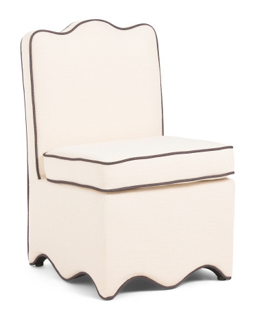 21x33 Scalloped Bottom Skirted Anywhere Chair | TJ Maxx