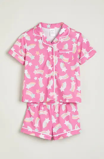 Kids' Print Two-Piece Short Pajamas | Nordstrom