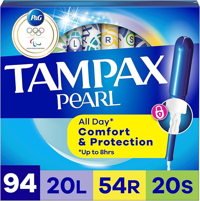 Tampax Pearl Tampons for Women Multipack, with LeakGuard Braid, Light/Regular/Super Absorbency, U... | Amazon (US)