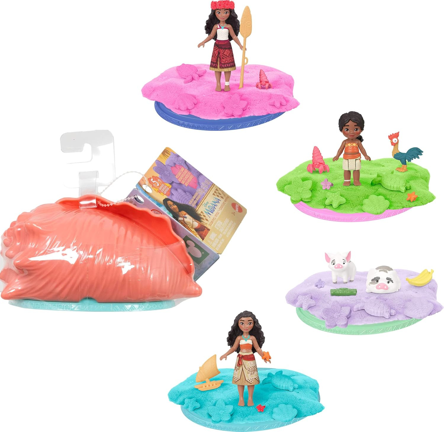 ​Mattel Disney Moana Doll or Animals & Sand (Characters May Vary) | Amazon (UK)
