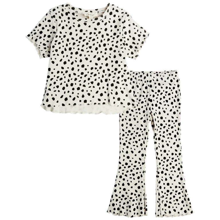 Jessica Simpson Baby Girls' Leggings Set - 2 Piece T-Shirt and Leggings - Pants Set (12M-16) - Wa... | Walmart (US)