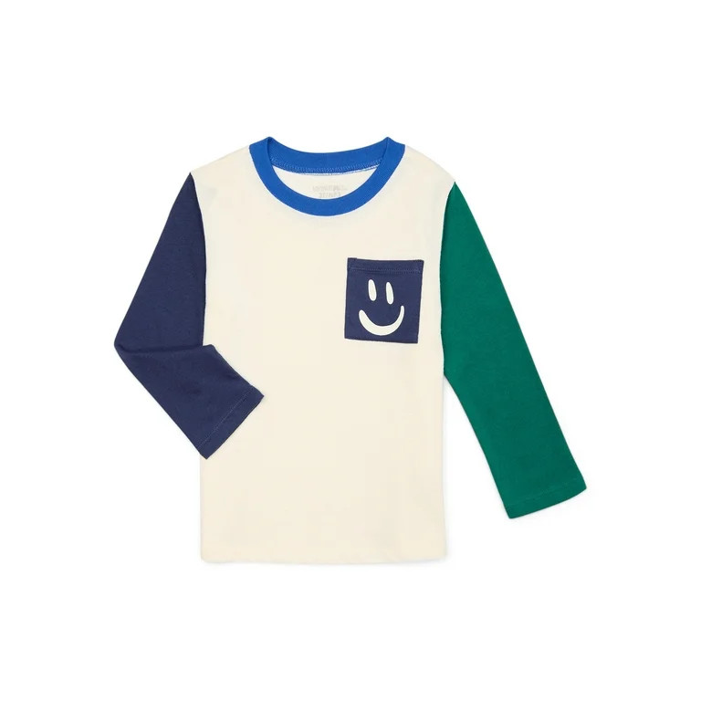 Garanimals Toddler Boys Long Sleeve Raglan Tee, Sizes 18M-5T | Walmart (US)