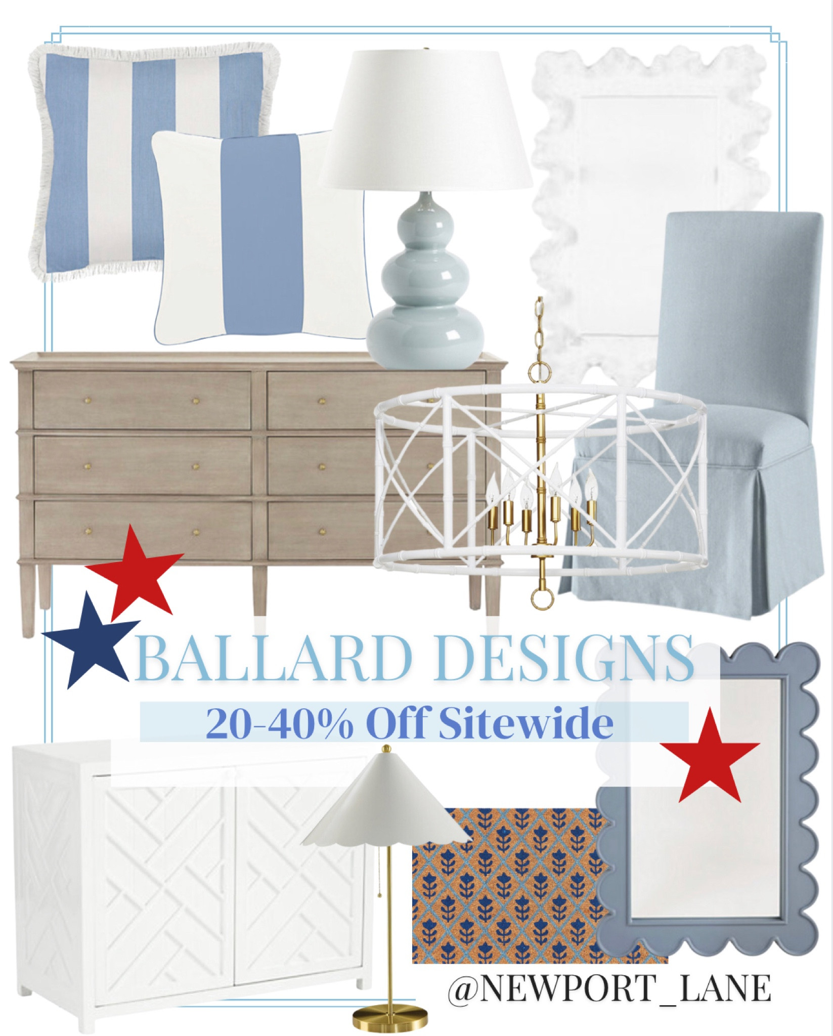 Coastal home decor, coastal decor, coastal furniture, dresser, dining chair, scalloped mirror, blue mirror, coral mirror, white mirror, blue lamp, striped pillow, white chandelier, Ballard Designs, 4th of July sale



#LTKsalealert #LTKunder100 #LTKhome