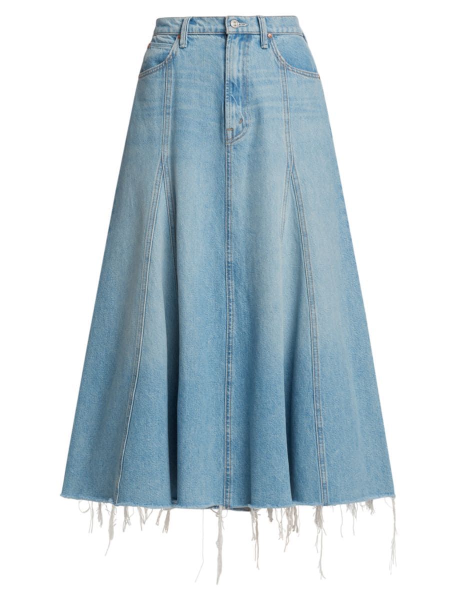 Full Swing Denim Midi-Skirt | Saks Fifth Avenue