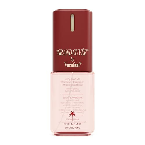 VACATION GRAND CUVÉE Body Mist, Perfumed Body Spray for Women & Men, Aloe Vera, Argan Oil, Amber, Vanilla Bean, Peach & Oceanic Scent, Layer with Eau de Toilette, Travel Size 3 fl oz | Amazon (US)
