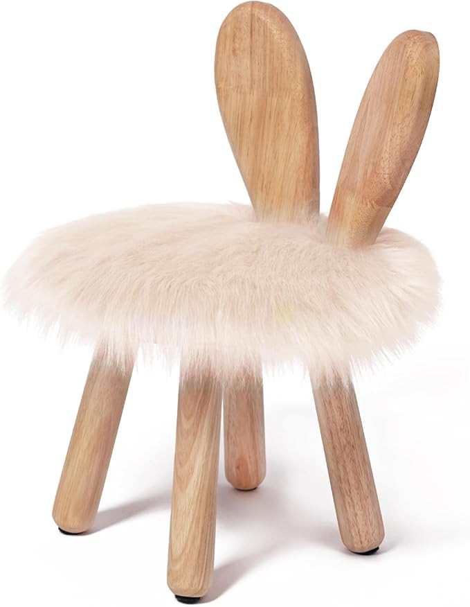 Wooden Toddler Chair Rabbit Stool Suitable for A Variety of Color Rest Stool for Any Room Decorat... | Amazon (US)