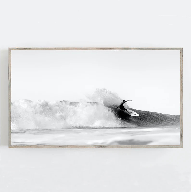 Frame TV Art Surfer Wall Art Samsung Frame TV Art Frame Art | Etsy | Etsy (US)