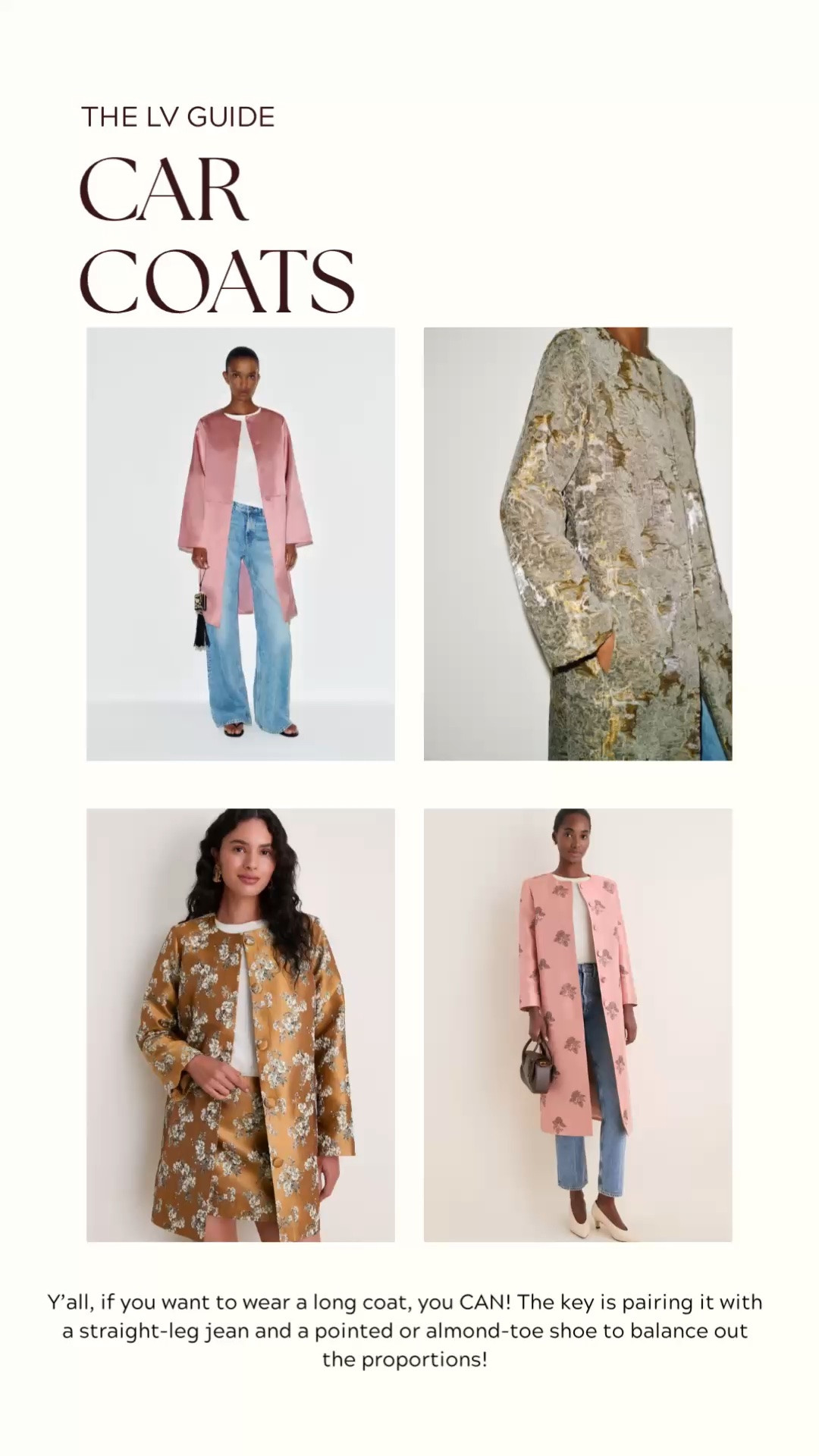 Y’all, if you want to wear a long coat, you CAN! The key is pairing it with a straight-leg jean and a pointed or almond-toe shoe to balance out the proportions!

#LTKdayinmylife #LTKootd #LTKSeasonal
