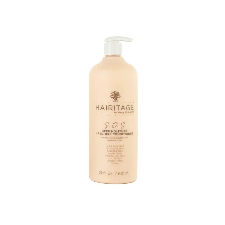 Hairitage S.O.S. Deep Moisture & Restore Deep Conditioner with Safflower Oil, 21 fl. oz. | Walmart (US)