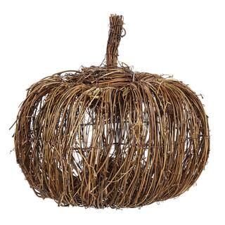 CANVAS Natural Grapevine Pumpkin, Tabletop for Fall & Halloween Decorations, Brown, 10-in | Canadian Tire