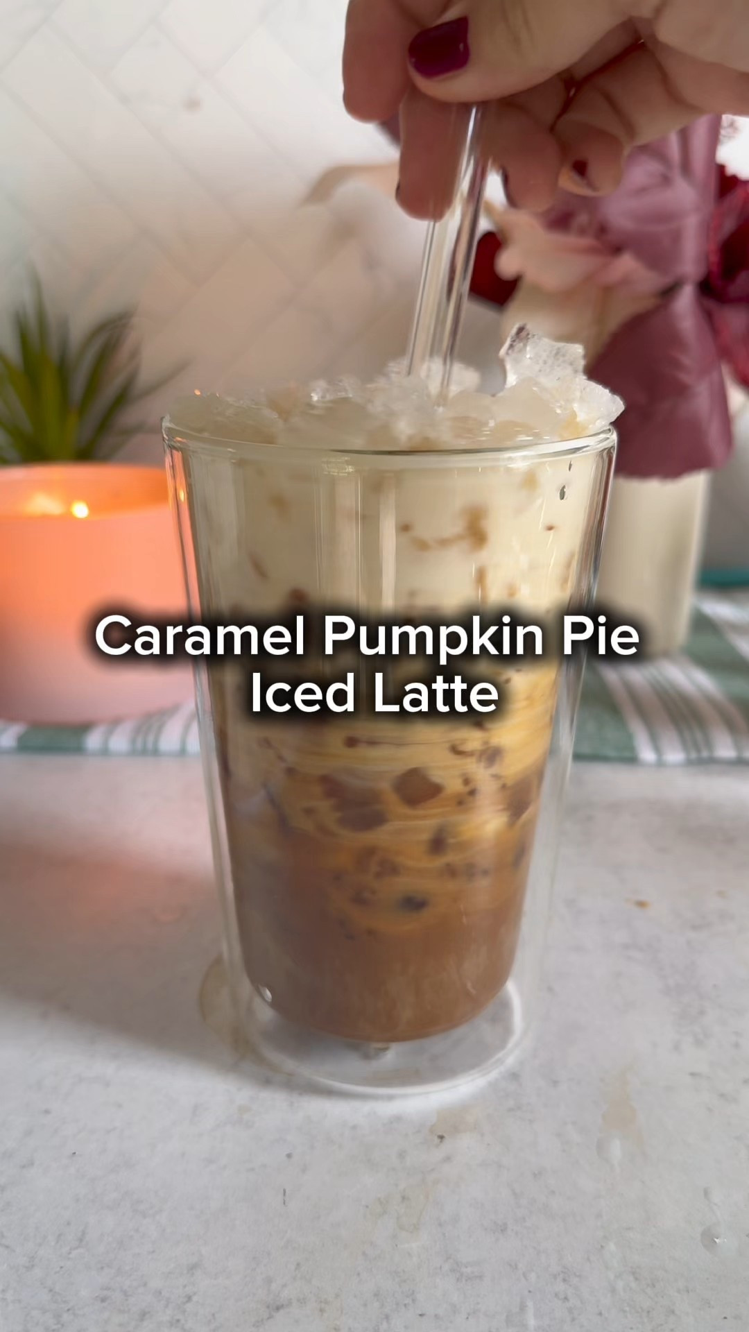 I can’t get enough of all the fall flavors and combinations! 

Caramel pumpkin pie iced latte 

Ingredients: 
• 0.5oz caramel sauce 
• 0.5oz pumpkin spice 
• 2oz espresso 
• 6-8oz milk 
• Ice 

#coffee #coffeerecipes #icedcoffee #coffeeathome #coffeetime 

#LTKHome