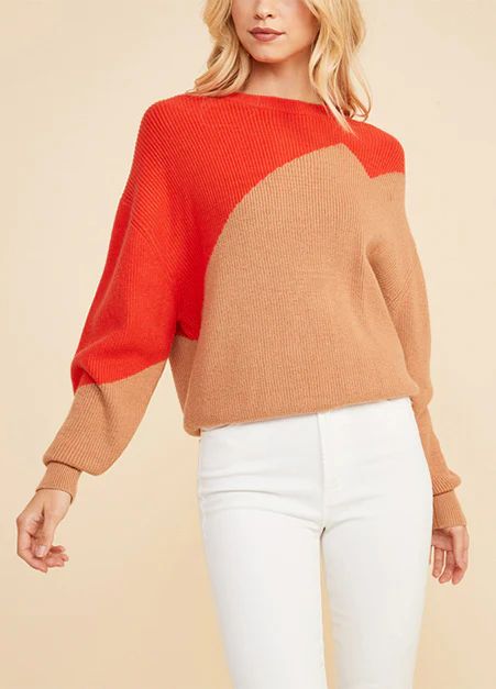 Red Flash Camel Sweater | Haverdash