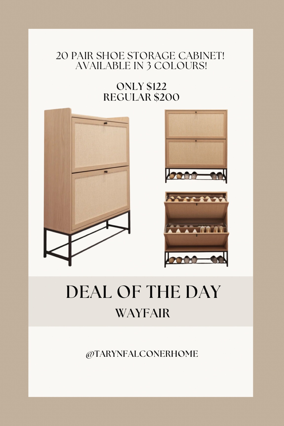 20 pair shoe storage cabinet! 

#storagecabinet #homeorganizer #organizedhome #homefind #neutralhome #cabinet #foyer #laundryroom #storage

#LTKsale #LTKcasa

#LTKSaleAlert #LTKHome