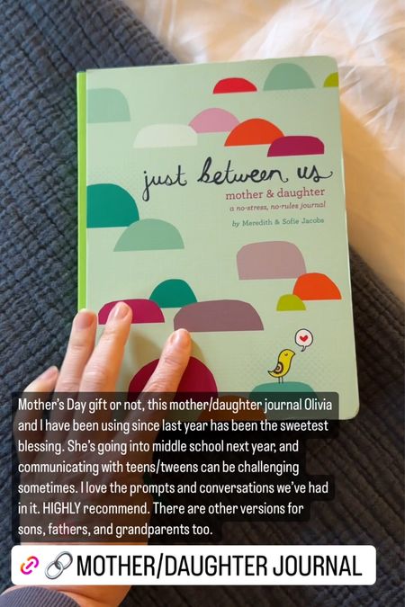 The best Mother’s Day gift if you know a mama of teens/tweens. My daughter and I love writing in this journal and passing it back and forth to each other. So many good conversations! 

#LTKfamily #LTKGiftGuide #LTKkids