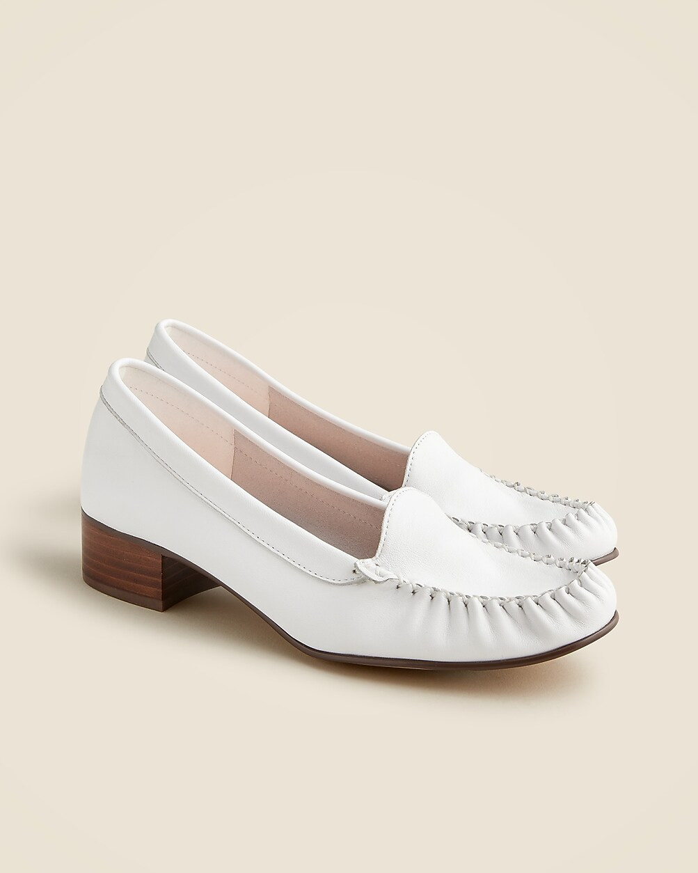 Maryam Nassir Zadeh X J.Crew loafer heels in leather | J. Crew US