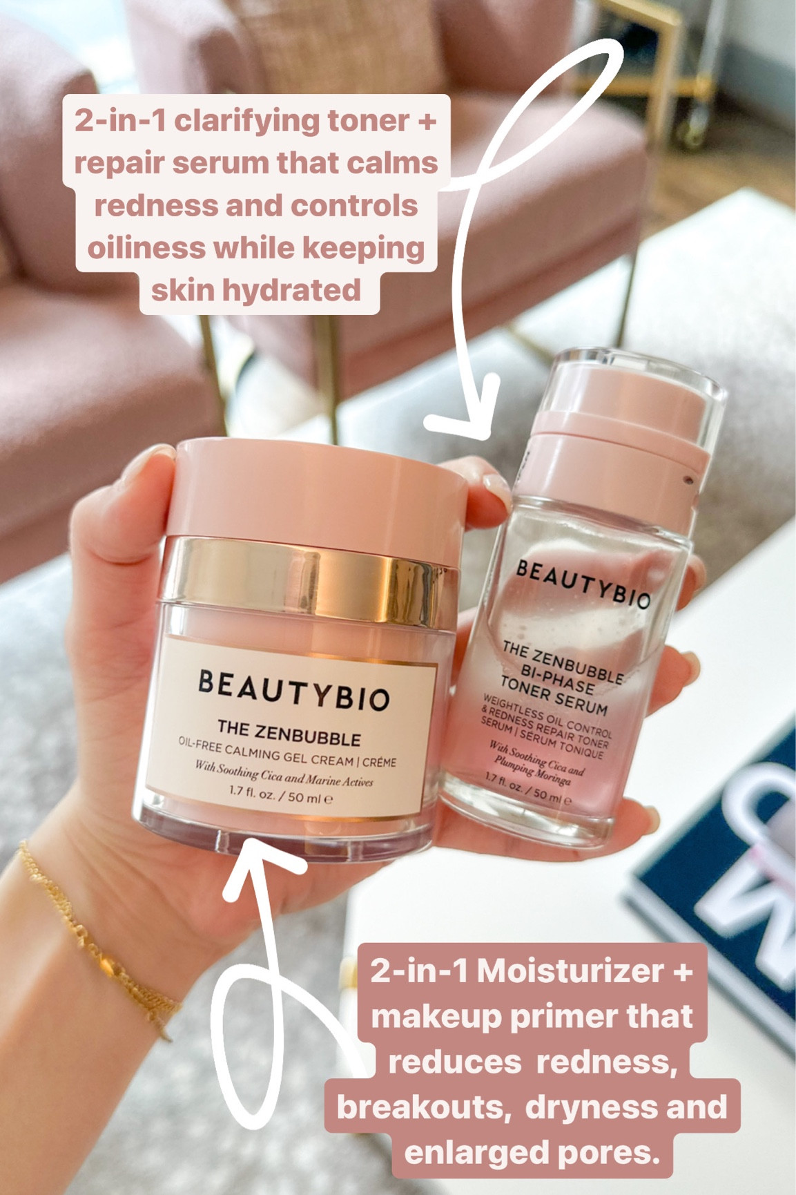 Quick morning skincare routine using these 2-in-1 products! together these calm redness, controls, and keeps skin hydrated and clear! 

Love these for a Mother’s Day gift idea 💕

#LTKGiftGuide #LTKFind #LTKbeauty
