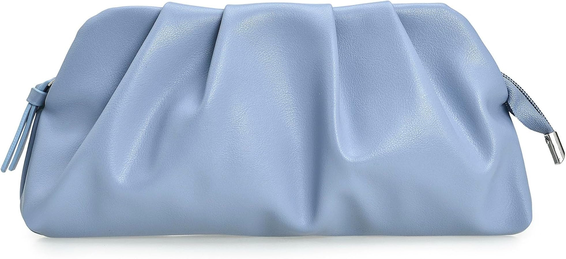 CHARMING TAILOR Chic Soft Vegan Leather Clutch Bag Dressy Pleated PU Evening Purse for Women | Amazon (US)