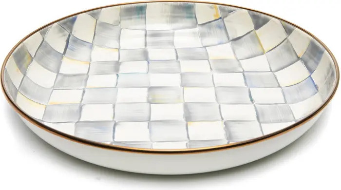 MACKENZIE CHILDS Sterling Check Enameled Steel Abundant Bowl | Nordstrom | Nordstrom
