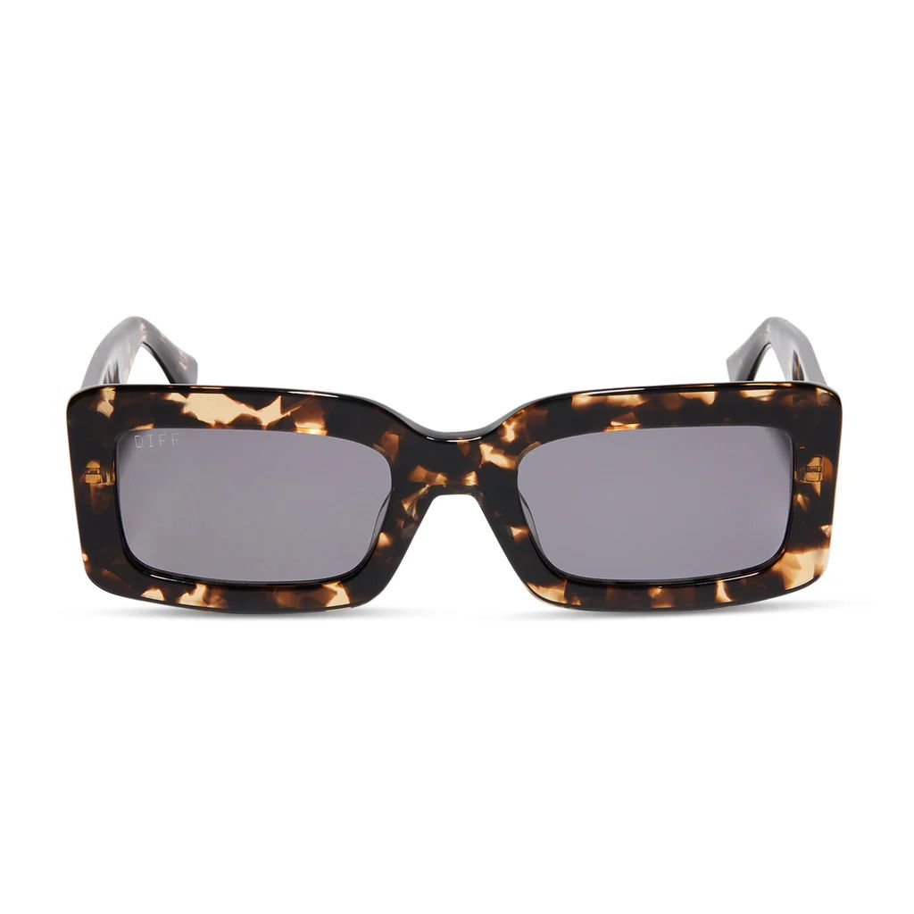 INDY - ESPRESSO TORTOISE + GREY SUNGLASSES | DIFF Eyewear