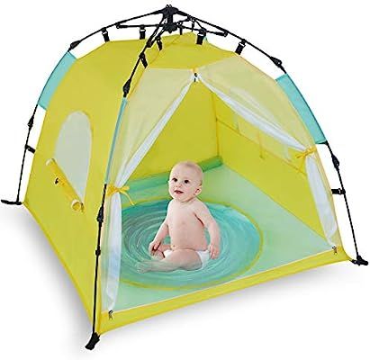 Bend River Automatic Instant Baby Tent with Pool, UPF 50+ Beach Sun Shelter, Portable Mosquito Ne... | Amazon (US)