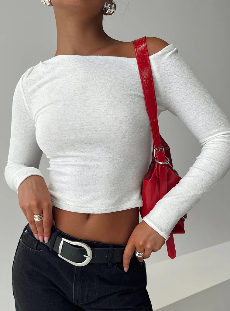 Malian Long Sleeve Top White | Princess Polly US