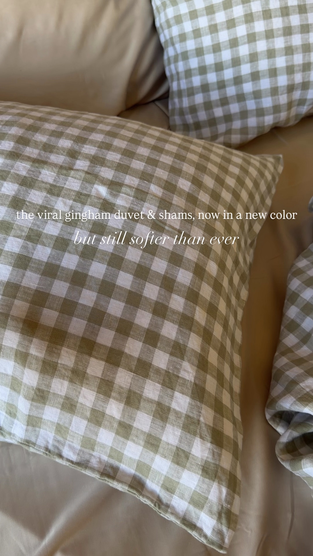Everyone’s favorite @Quince  gingham duvet and shams, now in a new color✨#quincepartner #liketkit 

#LTKSeasonal #LTKmomlife #LTKHome