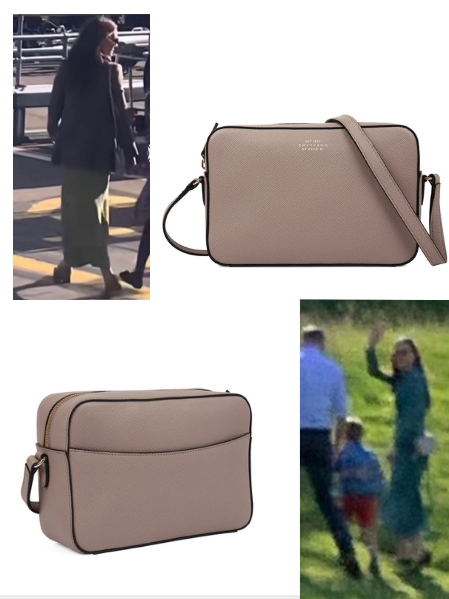 Kate’s Smythson crossbody seen summer 2022 #taupe #beige #bag 

#LTKstyletip