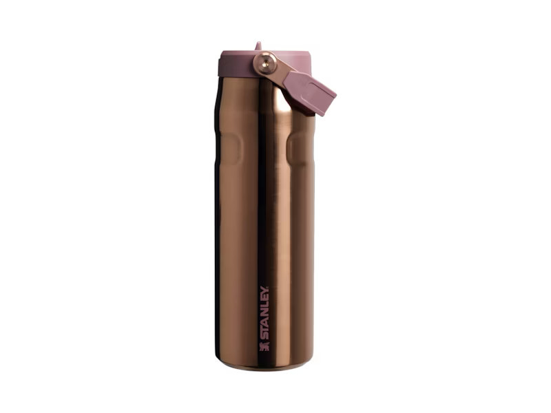 Stanley Mesa Rose Collection The Iceflow 24oz Bottle With Flip Straw Lid in Polished Rose Gold | StockX