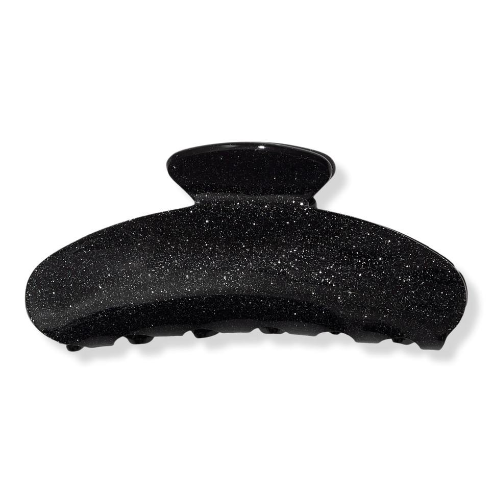 Black Glitter Recycled Plastic Claw Clip | Ulta