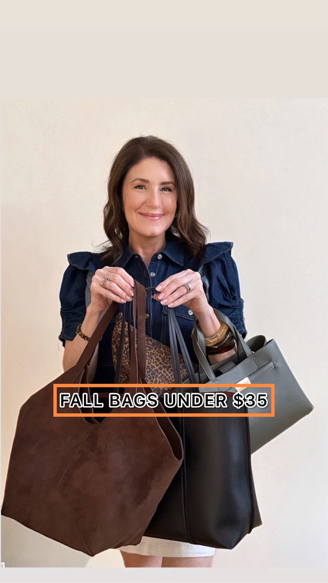 These are the 4 fall bags you’ll see everywhere 🍂👜
✨ Slouchy suede (the it bag of fall)
✨ Luxe-look tote for work or travel
✨ Satchel look-alike = chic everyday staple
✨ Leopard crossbody — always in style

All under $35 🙌

#fallbag #targetfinds #targetbag

#LTKWorkwear #LTKItBag #LTKStyleTip