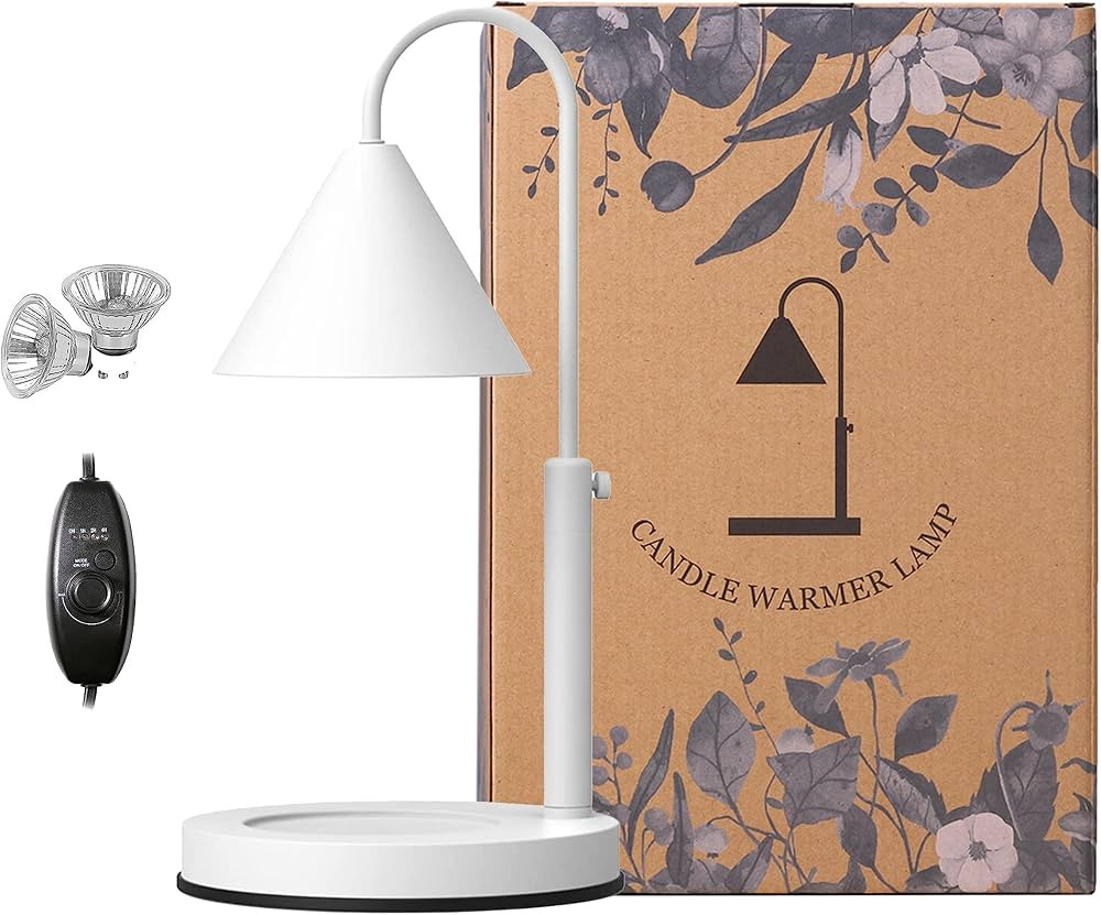 MOMOLIA Candle Warmer Lamp, Adjustable Height & Heat, Competible with Yankee Candle Large Jar & S... | Amazon (US)