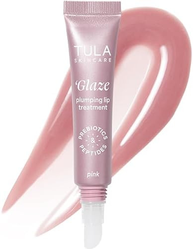 TULA Skin Care Glaze Plumping Lip Treatment - Hydrating & Glossy Lip Balm with Hyaluronic Acid & ... | Amazon (US)